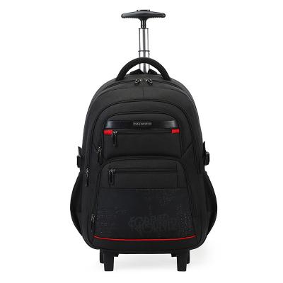 China With USB Large Capacity Single Multi-Compartment Trolley Backpack With Rolling Wheels For Travel for sale