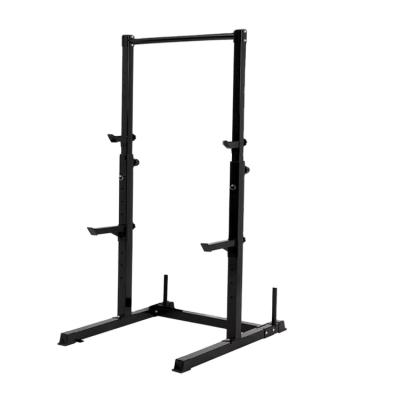 China Indoor Heavy Duty Adjustable Power Tower Attachment Leg Press Frame Rack Half Pull Up Squatting Dip Station Rack Gym Equipment for sale