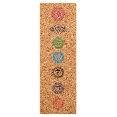 China Eco Friendly Rubber+cork 4mm Natural Rubber Yoga Mat Custom Yoga Cork Mat Natural Premium Cork for sale