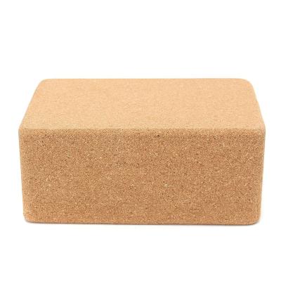 China Hot Yoga Custom Eco Friendly Yoga Pilate Logo Recycled Wooden Natural Cork Yoga Block for sale