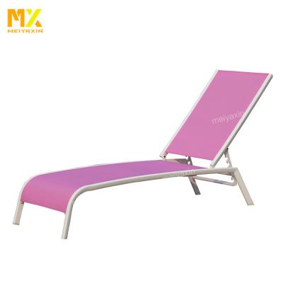 China MX Shunde Outdoor Aluminum Frame All Weather Garden Furniture Outdoor Pool Lounge Bed for Hotel and Villa for sale