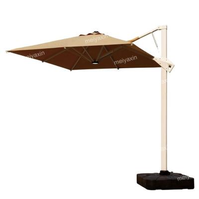 China New 9ft Aluminum Patio Umbrella Weather Resistant Yard Outdoor Square Windproof Square Design for sale