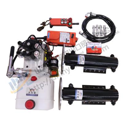 China RV/Caravan/Support Boat Trailer Support Hydraulic Lift Cylinder Legs With Wireless Remote Control for sale