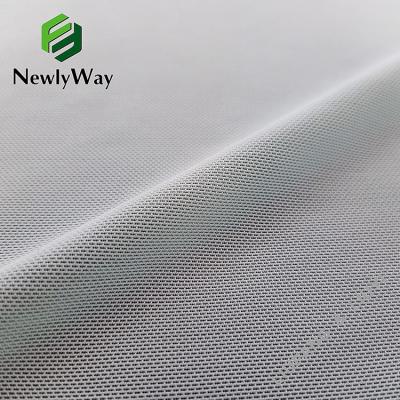 China Viable Newly Launched White Nylon Spandex Stretch Mesh Fabric For Underwear for sale