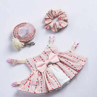 China Summer Sustainable High Quality Cotton Candy Rabbit Clothes Pet Party Clothes Rabbit Dresses for sale