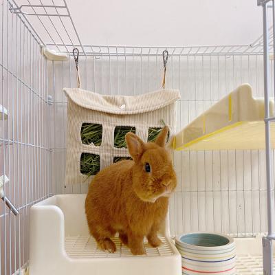 China Cozy - Durable Custom Hanging Rabbit Pet Hay Feeder Cozy Feeding Hay Sack for sale