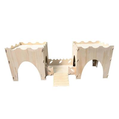 China New Breathable Rabbit Castle Rise Thickened Quality Rabbit Cabin Shelter Detachable Pet Toy Castle for sale