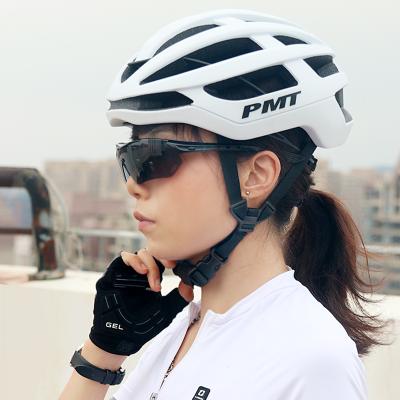 China All-in-one female bicycle helmet PMT road bike helmet mountain bike helmet male breathable pneumatic helmet for sale