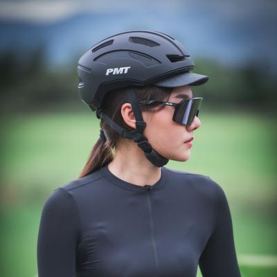 China Dismountable durable PMT factory direct wholesale and retail the brim of a hat city mountain bike bicycle road bike riding swap helmet for sale