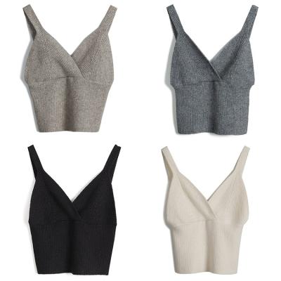 China Anti-Wrinkle Newcomer Air Feel Sleeveless Casual Ladies Knitted Vest Cable Knit Sweater for sale