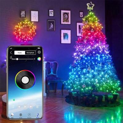 China [Ready to Ship] Universal Indoor & Outdoor Led Christmas Treee RGB Light Tree App Control RGB Lights Smart Christmas Lights for sale