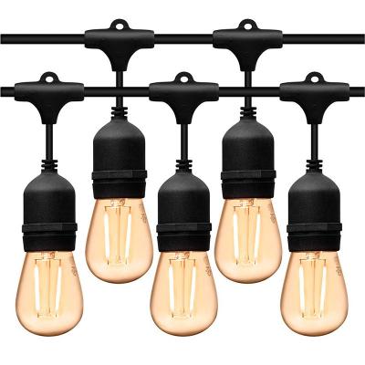 China Outdoor Warm White Connectable Cafe Bistros Patio Outdoor Reception Light Bulbs S14 LED Light Strings for sale