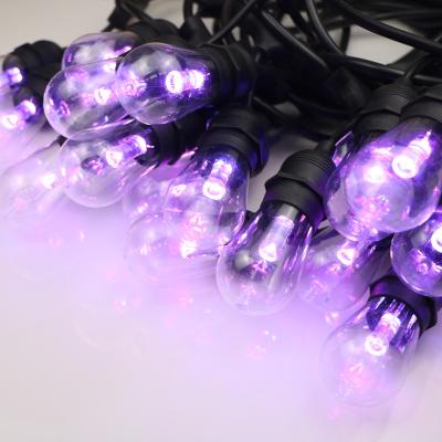 China 2020 Newest RGB Dimmable Waterproof Decoration Lamp String Newest Outdoor Led Marquee Unbreakable RGB Christmas Remote String for sale