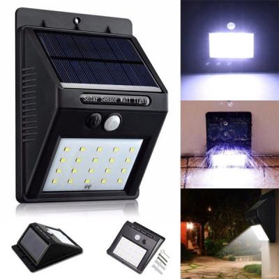 China 20LED 100 LED 120 LED Wall Lamp Solar Light Outdoor Wireless Motion Sensor PIR Light Waterproof Home Led Pir Light Solar Garden Light for sale