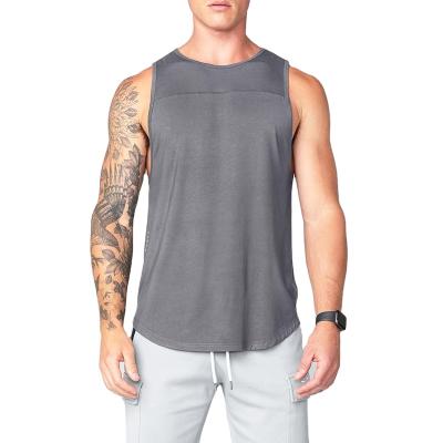 China Factory Price Mens Gym Wear Fitness Tank Tops QUICK DRY High Quality Cut Vest Low Sweat Mens Tank Tops for sale