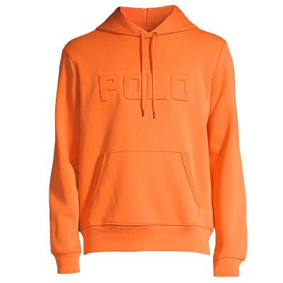 China Custom High Quality Anti-wrinkle OEM Men's Casual Clothing Plus Size Terry Towel Cotton Fabric Letter 3D Printing Embossed Effect Hoodies for sale