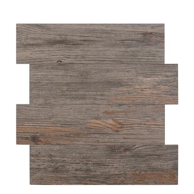 China Wood Compound Grain Sheet Parquet Peel & Stick Mosaic Tile Self Adhesive PVC Panel Stick On Wall Tiles for sale