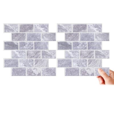 China Modern Factory Wholesale Stick On Tiles Peel And Stick Self Adhesive Tile Backsplash Kitchen Tiles for sale