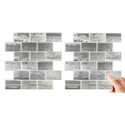 China Waterproof+ECO-Friendly+Self-adhesive Peel and Stick Backsplash Tiles For Kitchen Self Adhesive 3D Vinyl Wall Sticker Stick On Tiles for sale