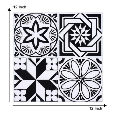 China Modern New Design 3D Peel and Stick Wall Tiles Anti-Mold Wallpaper Waterproof Peel and Stick Backsplash for sale