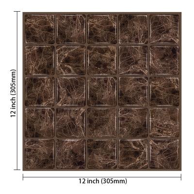 China Modern waterproof 3d wall panel peel and stick wallpaper vinyl backsplash tile for wall design for sale