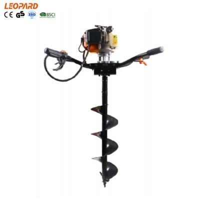 China New LEOPARD 63cc Gasoline Earth Auger 2 Stroke Heavy Duty Single Operation Farm Tools Power Earth Auger 630E OEM/ODM For Tree Planting for sale