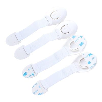 China Adjustable Strap Adjustable Lock with Adhesive for Baby Safety Cabinet Lock for sale