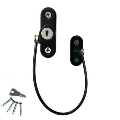 China Sliding Drilling Plastic Window Lock With Keys High Quality Window Baby Lock for sale