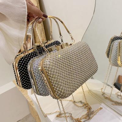 China Chinese Manufacturer Tassel Rhinestone Dinner Bag Goods 2021 New Equalizing Women Clutch Handbag for sale