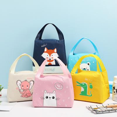 China Wholesale Custom Insulated Aluminum Foil Lunch Bag Cartoon Large Capacity Kids School Lunch Portable Packing Bags For Food for sale