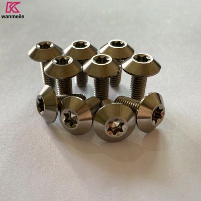 China Gr5 M6 M8 M10 Umbrella Head Titanium Screws For Motorcycle Or Bike for sale