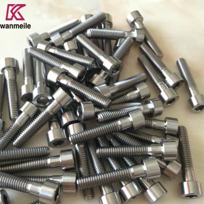 China Gr2 Gr5 Ti6al4v Titanium Socket Head Cap Screw With High Corrosion Resistance for sale