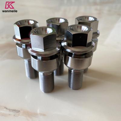 China titanium lug bolt Ti6al4v Titanium wheel bolt M14 for prosche auto part for sale