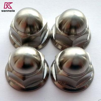 China DIN1587 Gr2 GR5 Titan Hex-Kuppel-Kappenmuttern M6 M8 M10 M12 zu verkaufen