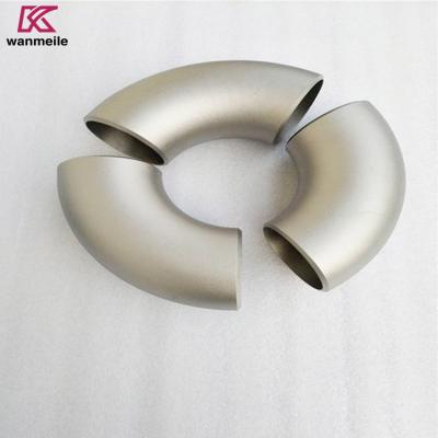 China Gr2 Titanium 90 graden Titanium Elbow Voor uitlaat, Titanium Pipe Elbow Fittings Te koop