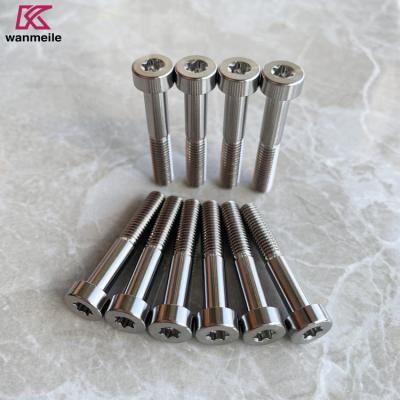 China Grade 2 Grade 5 Titanium T25 Torx Schlüsselschrauben mit Titanium Gr2 Gr5 Gr12 zu verkaufen