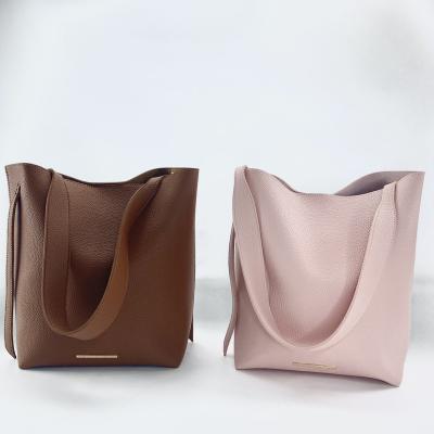 China 2022 Fashion Modern Leather Fashion Concise Luxury Ladies Tote Handbags Tote Bag for sale