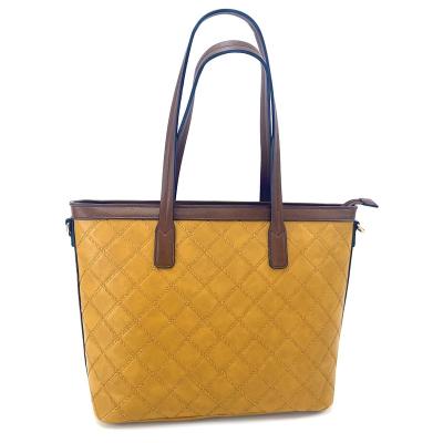 China Wholesale High Quality Solid Color Modern Luxury Ladies Bag Fashion Women's Shoulder PU Tote Handbag for sale