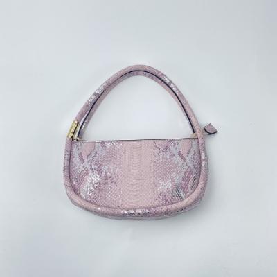 China Wholesale high quality fashion ladies luminous pink glittering outdoor handbag for sale