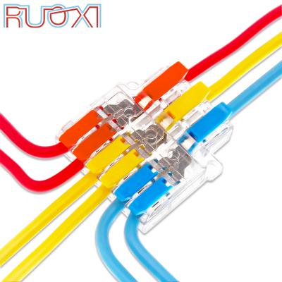 China RF Wire Connector In 0.5-6mm2 Electrical Dispenser Quick Connector Cable Lug Block Plug In Connector 3 In 6 for sale