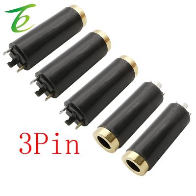 China 5/10Pcs 3 Pole 3.5mm Jack Stereo Audio Earphone Plug Wire Connector DIY Earphone 3 Pole 3.5mm 3 Pin Female Jack Stereo Socket for sale