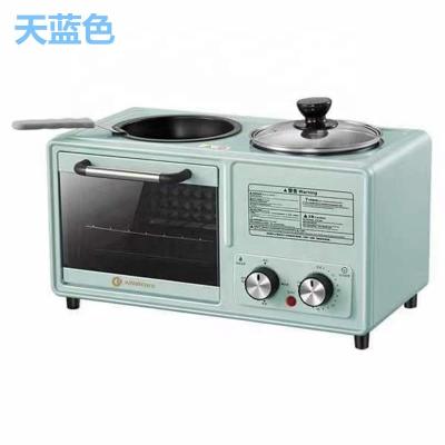 China Household Use Hot Selling Home Coffee Maker 3 in 1 Toaster Oven Multifunction Breakfast Maker for sale