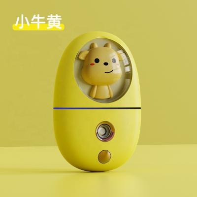 China 2021 Promotional Cute Rabbit Spray Facial Moisturizer Mist Spray OEM Usb Rechargeable Portable Facial Humidifier for sale