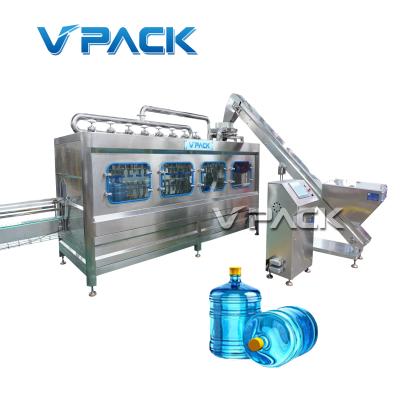 China 3&5Gallon food barrel mineral drinking water bottling machine/automatic barrel water filling machine in Zhangjiagang for sale