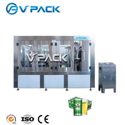 China Food Energy Drinks Automatic Can Filing And Canned Drink Sealing Machine Filler for sale