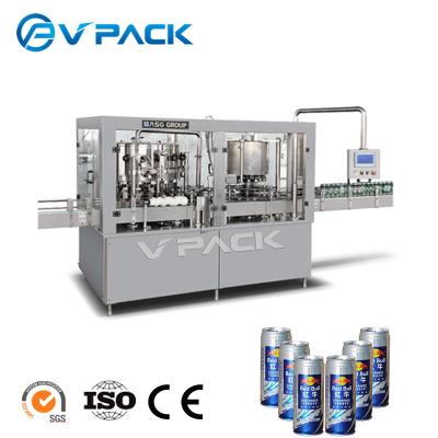 China High Quality Automatic Food China Factory Tin Canned Energy Drink Filling Sealing Machine Production Line for sale