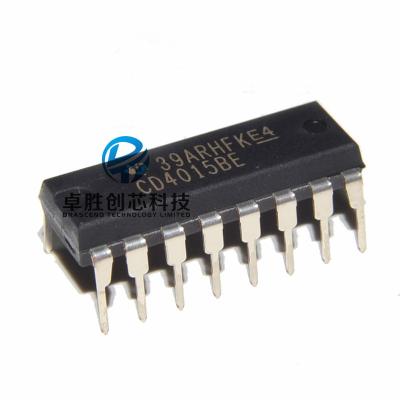 China New CMOS standard original 4-step shift register logic CD4015BE DIP-16 CD4015BE static dual spot for sale