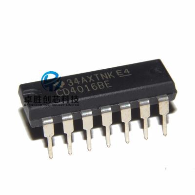 China New Original CMOS Switch Logic Standard CD4016BE DIP-14 CD4016BE Four Way Two Way Spot for sale