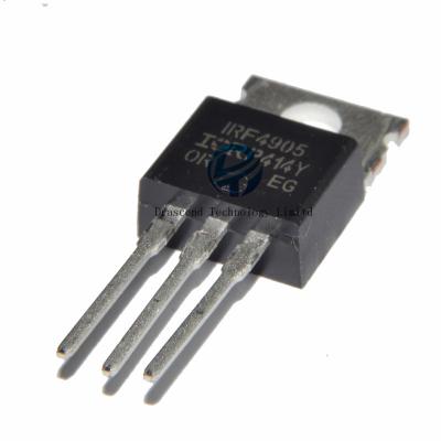 China New P-Channel -55V/-74A MOSFET Field Effect Tube Transistor TO-220 Standard Original IRF4905 Transistor IRF4905PBF for sale