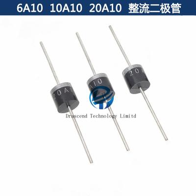 China The new standard original 6A10 10A10 20A10 FONT R-6 6A10 10A10 20A10 rectifier diode transistor 6A1000V 10A1000V 20A1000V for sale